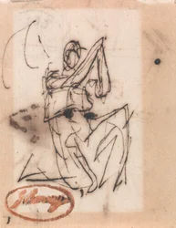 Sitzende klassische Figur